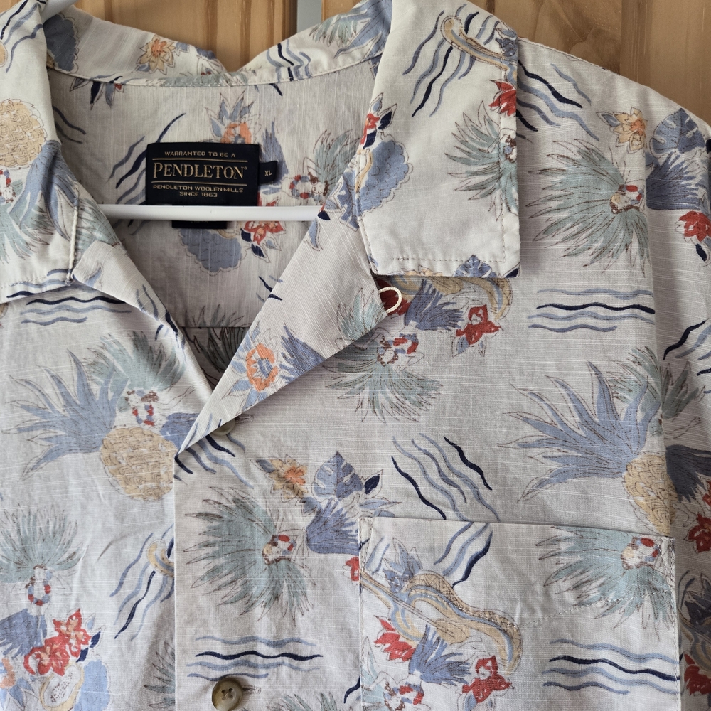 Pendleton Hawaiian Print Shirt